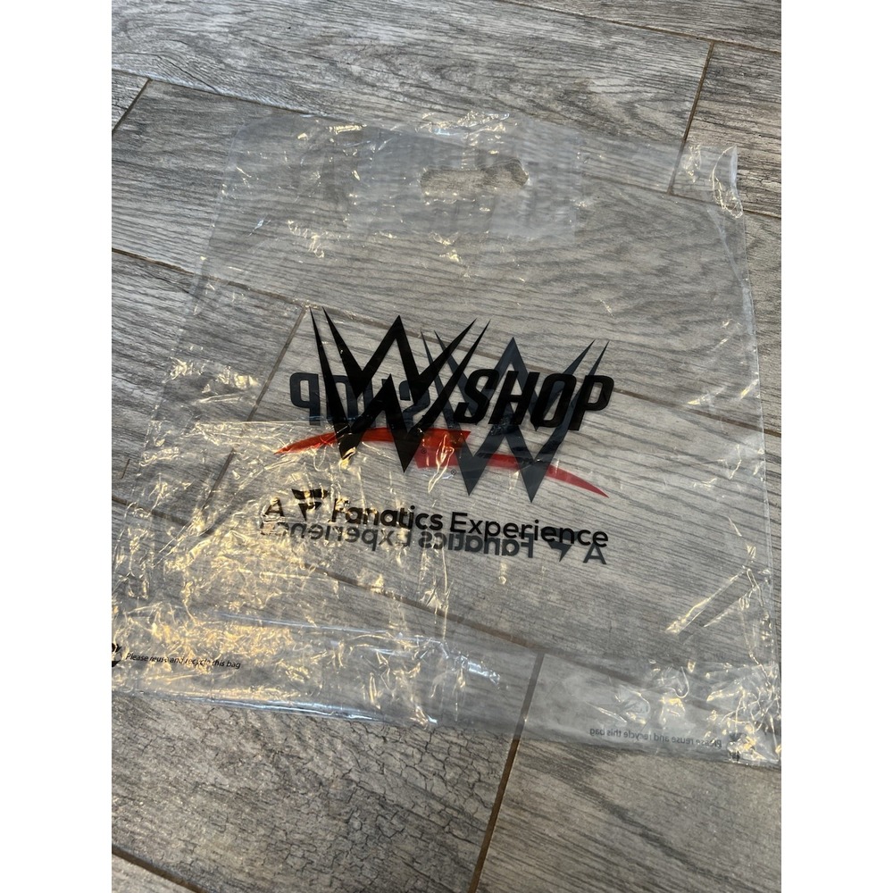 WWE World Clear Plastic Bag Wrestle Mania 41‎ fanatics Exclusive Shopping Gift